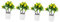Abaodam 4 Stück Faux-Zitronen-topfpflanze Bonsai-zitronenbaum Realistische Zitronenrequisiten Dekorative Topfpflanze Faux-botanik Gelber Blumentopf Gründekor Mini Plastik Büro Ornamente