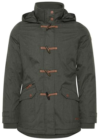 OXMO OXBrooke Damen Winterparka Parka Mantel Im Dufflecoat Stil mit Kapuze, Größe:L, Farbe:CLIMB IVY (793785)