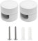 smartect Support Mural et plafonnier en Aluminium pour Câbles [2 pièces, Blanc] Fixation au Plafond avec vis et chevilles, Support de Câble en saillie pour vos projets DIY