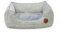 Petface Cord Square Dog Bed with Reversible Cushion, Machine Washable, Grey, Large (Pack of 1)