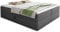 Boxspringbett Base mit 2 Bettkästen - Doppelbett mit Bonell-Matratze und Topper, Polsterbett, Freistehendes Bett, Bettgestell, Schlafzimmer (Graphit (Inari 94), 180 x 200 cm)