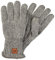 camel active Herren Melierte Strickhandschuhe mit warmen Futter Hellgrau, menswear-M