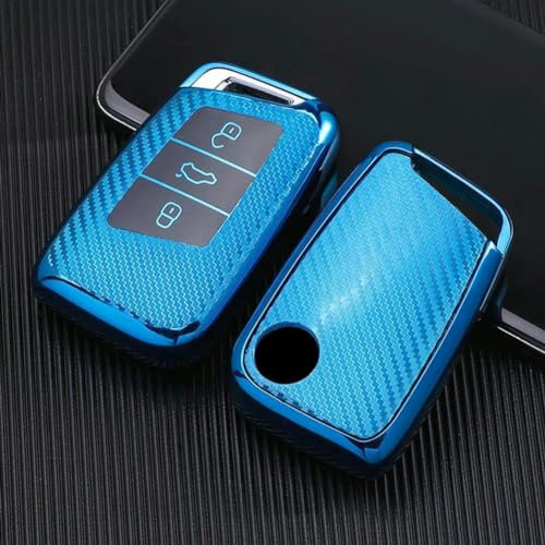 ONNAT TPU-Schlüsselhülle, Tasche, Schlüsselanhänger, Auto-Schlüsselanhänger, Abdeckung, für Passat B8 Magotan Golf, für Skoda Kodiaq Superb A7