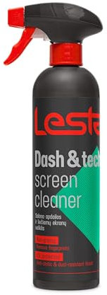 Lesta Dash & Tech Bildschirmreiniger mit UV-Schutz | Entfernt Fingerabdrücke | Antistatische und Staubabweisende Oberfläche | Sprühgerät, 500ml