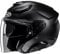 HJC F31 Open Face Fibreglass Scooter Helmet Motorcycle Dual Visor Plain Matt Black (XL)