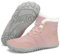 Mishansha Barefoot Shoes Invernali Uomo Stivaletti Scarponi Trekking Donna Inverno Scarpe Piedi Nudi Caldo Impermeabile Antiscivolo Stivali Rosa 40 EU