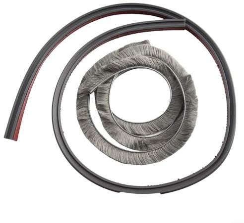 Joint d'étanchéité pour bas de porte résistant aux intempéries pour réduire les coûts de chauffage et de refroidissement (gris)