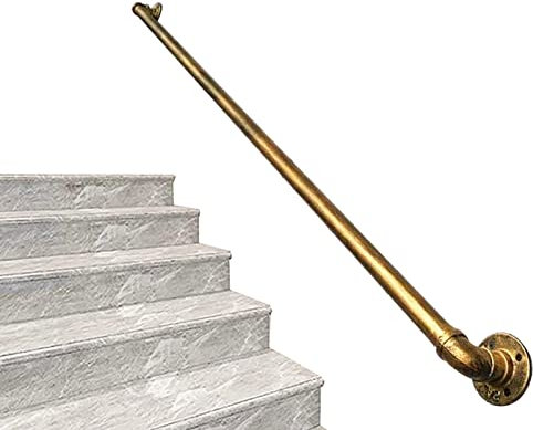 TAOXUNHAO Vintage-Handlauf für Treppen im Innen- und Außenbereich, bronzefarbenes Treppengeländer zur Wandmontage, für behinderte ältere Kinder, Schmiedeeisen-Außentreppengeländer (Größe: 2
