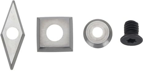 Hemobllo Inserti in Carburo Di Tungsteno Confezione Da 4 Inserti Per Frese Rombiche Per Tornio Per Legno