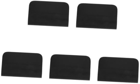 CLISPEED 5pcs Professional Tool Set Black Tpu Squeegee Soft Handheld Glass Window Cleaner Tint Film Applicator for Vehicle Cleaning