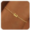 RMMD Armband Damen Gold - Armband Damen Gold E Armband Damen Armband Namensarmband Gold Buchstaben Armbänder Damen Gold Modeschmuck für Frauen Mädchen Geschenke