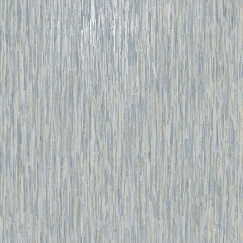 Rosalie Plain Stripe Texture Effect Wallpaper with Smooth Finish for Wallcovering Perfect for Living Rooms, Bedrooms, Feature Walls Blue Rasch 260841