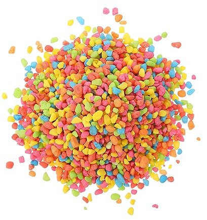 VERDANVERSE 2packungen Bunte Aquarium Dekorative Steine Natürliches Kies Für Aquarien Terrarien Und Gartenlandschaften Leuchtende Farben Vielfältige Anwendungen