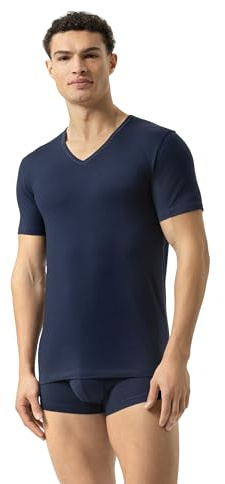 Mey Herren V-Ausschnitt T-Shirt V-Ausschnitt Serie Dry Cotton | Körpernahe Passform, Kurzarm, Klimaanlage, Single-Jersey, Gr. 4-8