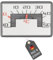 Lantelme Termometro per auto con magnete e cuscinetto adesivo, intervallo di temperatura da -10 °C a 50 °C, analogico, nero con display argentato, facile da leggere, termometro per auto, camion