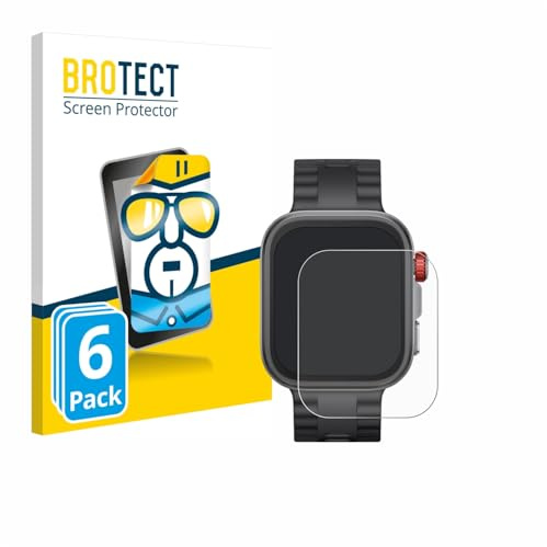 BROTECT Schutzfolie für Huawei Watch Fit 4 Pro | 6 Stück Transparenter Displayschutz Made in Germany Klare Displayschutz-Folie Clear Einfache Montage Case-Friendly
