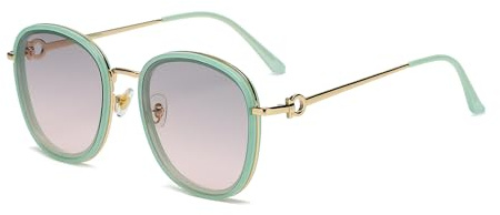 EJDHA Damen sonnenbrille, ovale Sonnenbrille, stilvoll, lässig mit Outdoor UV400 Schutz
