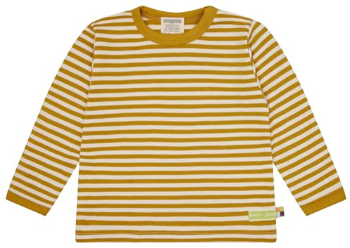 loud + proud Unisex Kinder Interlock Ringel, GOTS Zertifiziert Langarmshirt