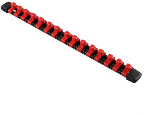 Socket Organizer Wall Mount Storage Rail Set, With 3 Sizes 1/4 3/8 1/2 Inch, Drive Socket Holder Rack System, For Workshop Tool Storage And Organization(3/8)