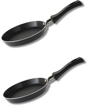Elo 9341650 Mini Crêpes-Pfanne mit Keramikbeschichtung, PFAS-frei, für alle Herde außer Induktion Elo 14 cm, 2 Stück