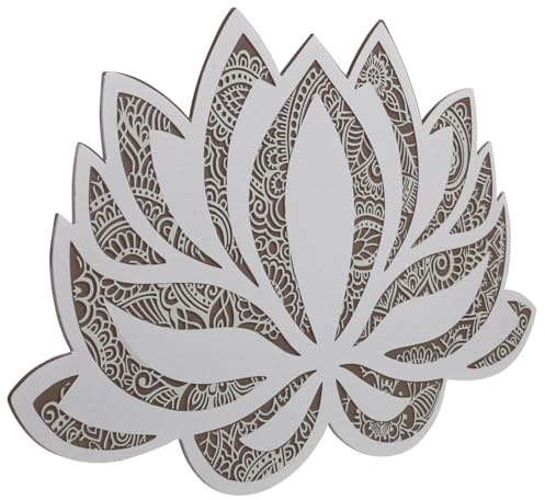 Outanaya Lotus Nachtlicht als Wandleuchte mit Acryl, Installieren | Mandala Design, Schlichtes Stimmungslicht für Schlafsaal und Yogaraum, Stabile Eigenschaften, Zuverlässig