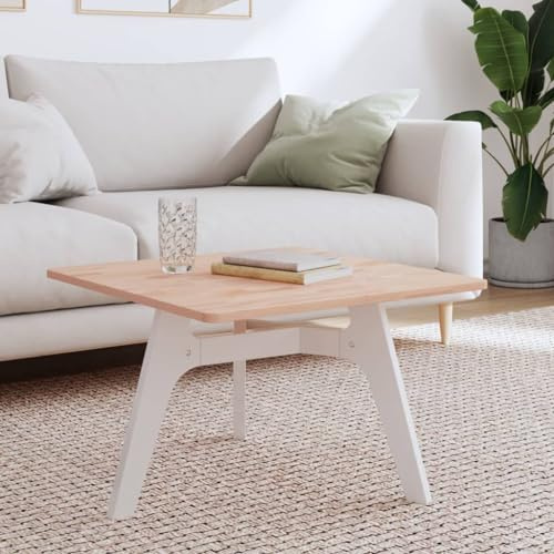 Foknhdi 60x60x1,5 cm Tischplatte aus Massivholz Buche Quadratisch Modernes Design Robust & Langlebig Für Couchtisch Balkontisch Küche Wohnzimmer