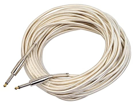 Harilla 6.35 Mm Braided Jack 1/4 plug Plug Guitar Audio Adapter Cable 20 M.