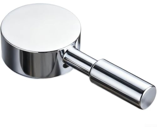 Maniglia per miscelatore doccia, confezione da maniglia per rubinetto a leva singola, ricambio in lega di zinco per cartuccia da 40 mm, design ergonomico, finitura cromata per bagno e cucina