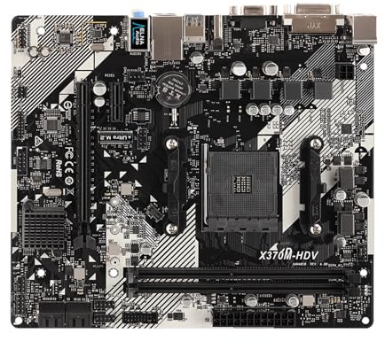 Scheda madre Scheda madre Fit For ASROCK AM4 X370M-HDV R4.0 for CPU Ryzen 5/7/3 5600X 5800X 5500 3300X DDR4 X370 Mainboard Micro ATX Ultra M.2