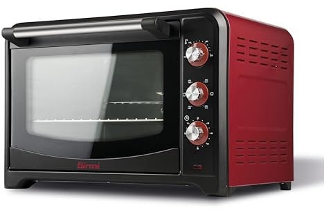 Girmi FE60 Horno eléctrico, 2000 W, 60 litros, Acero Inoxidable, Rojo