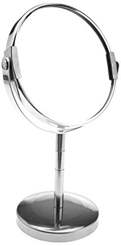YINETTECH 3x Magnifying Stand Mirror Dual Sided Round Makeup Standing Mirror