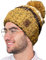 4sold Herren Damen Wurm Winter Style Beanie Strickmütze Mütze mit Fellbommel Bommelmütze Hat Gestrickte Pudelmütze Plain Ski Pom Wooly with Full Cosy Fleece-Futter (Yellow)