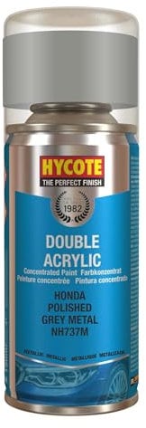 Hycote Double Acrylic Aerosol Car Spray Paint, Honda - Polished Grey, 150 ml