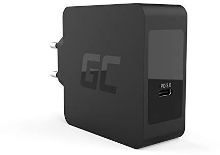 Green Cell 60W USB-C PD Ladegerät mit USB-C Kabel Netzteil für Apple MacBook Pro 13 A1706 A1708 A1989 (2016, 2017, 2018), ASUS ZenBook 3 Deluxe/S HP Spectre 13 / x360 13 Lenovo ThinkPad und andere