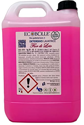 ECOBOLLE Lavatrice Diamante Fior di Loto Super Profumato Concentrato (5KG)