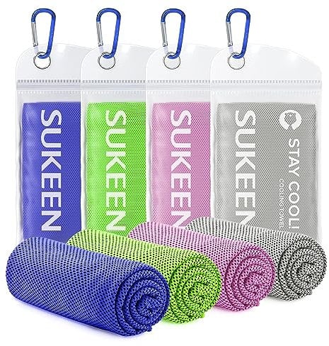 Kühlendes Handtuch, Kühltuch Set, Kühltücher Hals, Handtuch kühlend, Cooling Towel, Eishandtücher, Kühltücher Sport, Kühlhandtuch für Wandern, Laufen, Tennis, Reisen,