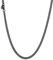 U7 Halskette 60cm schwarz Edelstahl Panzerkette 3mm breit Hip Hop Herren Kette kubanische Gliederkette Link Necklace Jungen Männer Minimalist Modeschmuck Accessoire
