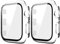 HANKN 2 Pezzi Apple Watch Serie 3 2 1 38mm Cover Proteggi Schermo Vetro Temperato Custodia, Rigida Antiurto Series 8 Case Copertura Totale Iwatch (38mm, Trasparente)