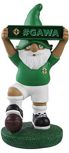 Forever Collectibles UK Nordirland, IFA Fußball, irisches Vintage-Straßenschild, Gartenzwerg, Dekoration für drinnen und draußen