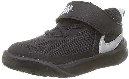 NIKE Team Hustle D 10, Zapatillas Deportivas, Black Metallic Silver Volt White, 25 EU