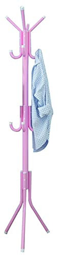 Porte-Manteaux sur Pieds en métal,Porte Manteau sur Pied Portant pour Manteaux et Chapeaux,Support sur Pieds en Forme d'Arbre pour entrée Salon,Rose