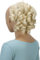 CAISHA Haarteil Haargummi Lena Hochsteckfrisuren Brautfrisuren Voluminös Gelockt Unordentlich Dutt Kunstfaser DM17cm Hellblond G30L
