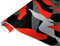 folimac 8,43 €/m² Camouflage Autofolie Selbstklebend mit Luftkanäle Schwarz weiß Grau Rot #33 (6m x 152cm)