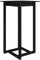 vidaXL Bartisch Stehtisch Loungetisch Tresentisch Tisch Küchentisch Bartresen Bistrotisch Partytisch Holztisch Schwarz 60x60x110cm Massivholz Kiefer