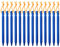 14 Pieces Tent Pegs, Y Shaped Metal Heavy Duty Camping Peg for Hiking Camping, Lightweight Aluminum Alloy Tent Nails, Blue