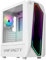 Spirit Of Gamer - INFINITY ARTIC | White Gaming PC Case | RGB Medium Empty Tower with Tempered Glass Sidewall | ATX, mATX, ITX Compatible | 2 x 120 mm PC Fans including 1 ARGB