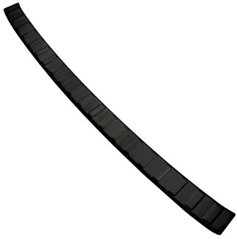 Aroba AR1290-BL Edelstahl Schwarz Black Chrome Ladekantenschutz kompatibel mit Citroen Berlingo ab BJ. 8.2008> passgenau Abkantung Farbe Schwarz-Anthrazit