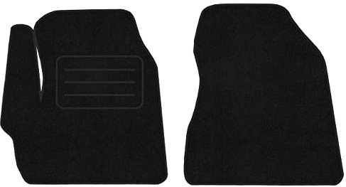 Vorne Velour Fußmatten Satz für Toyota iQ (2008-2015) - 2-teilig - Passgenau