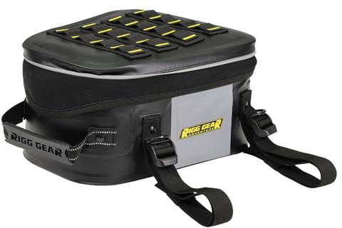 Nelson-Rigg Hurricane wasserdichte Dual-Sporttasche, Schwarz/Grau, Dual Sport, Hurricane