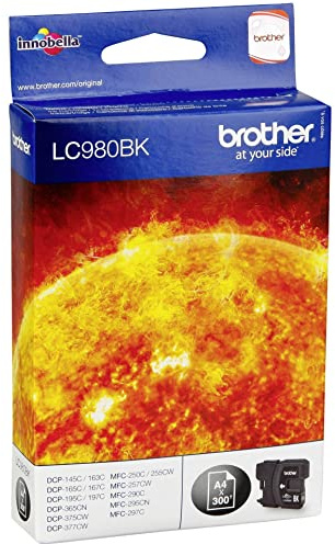 Brother LC-980BK Tintenpatrone 1 Stück(e) Original Schwarz